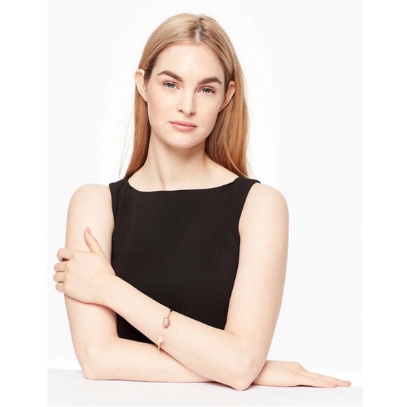 KATE SPADE • Imagination Pig Cuff Rose Gold Bracelet - Picture 2 of 6